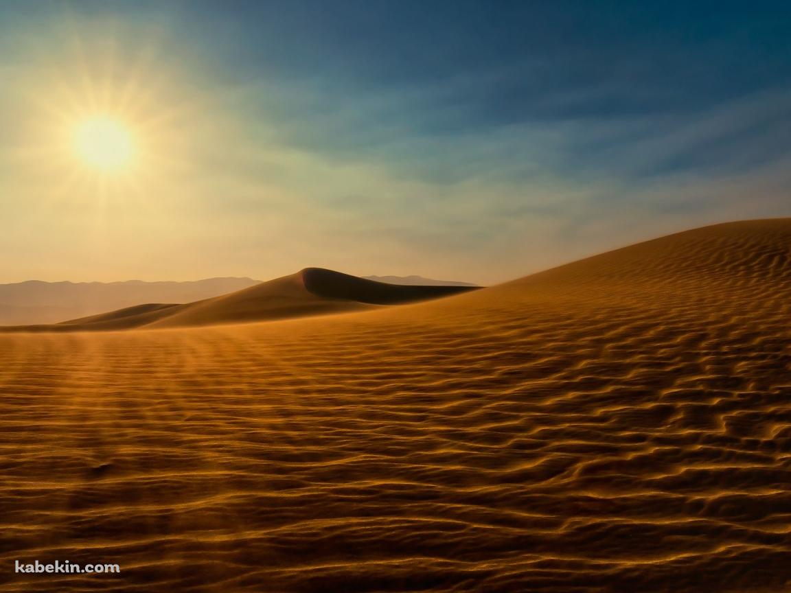 砂漠と太陽の壁紙(1152px x 864px) 高画質 PC・デスクトップ用