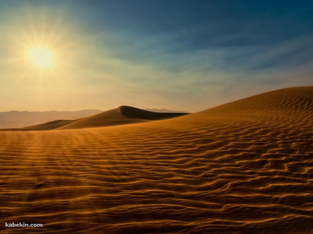 砂漠と太陽の壁紙(1280px x 960px) 高画質 PC・デスクトップ用