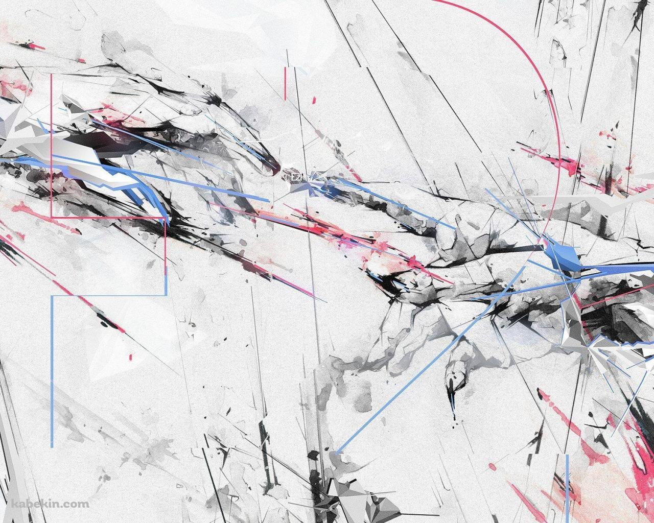 かっこいい白ベースのアートの壁紙(1280px x 1024px) 高画質 PC・デスクトップ用