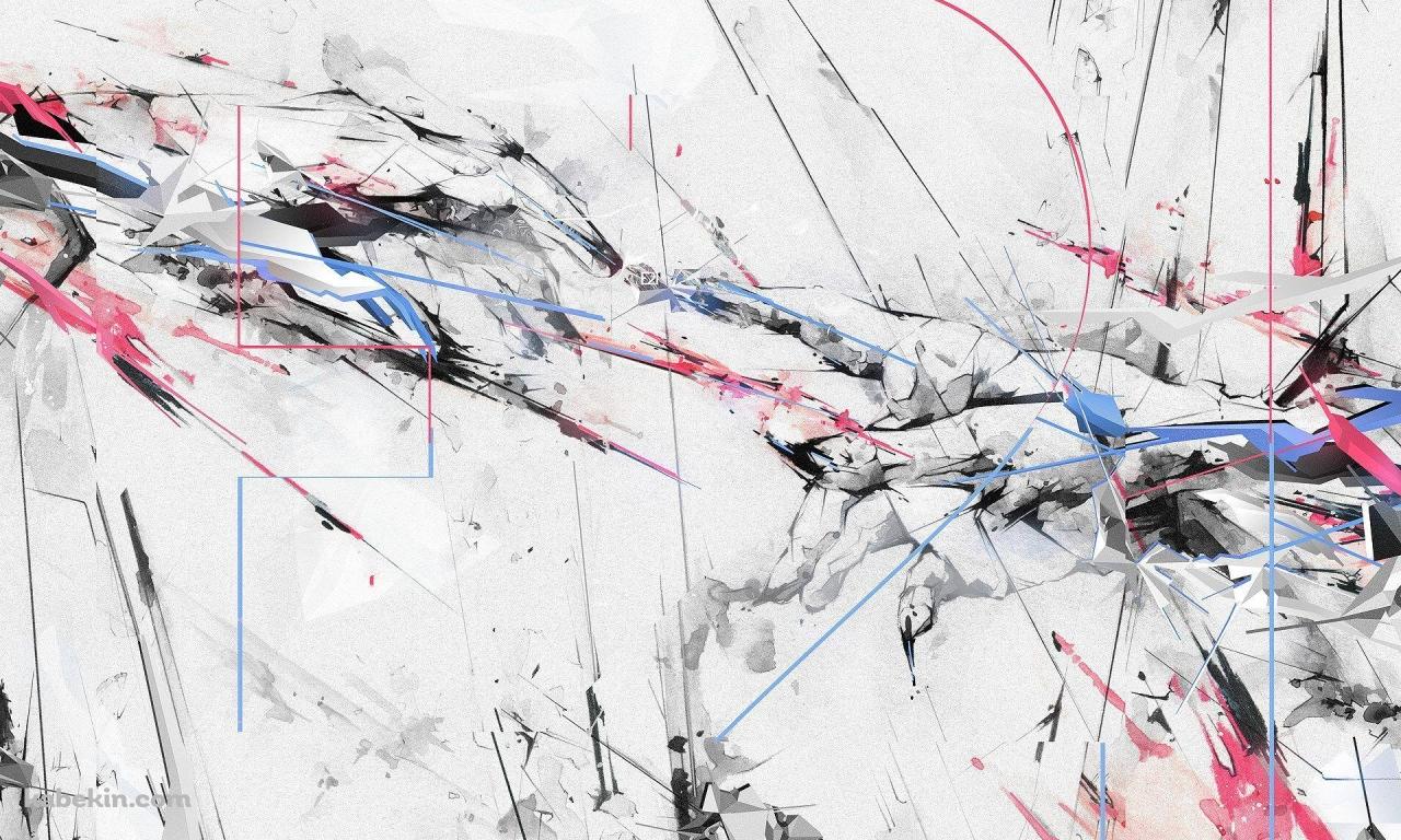 かっこいい白ベースのアートの壁紙(1280px x 768px) 高画質 PC・デスクトップ用