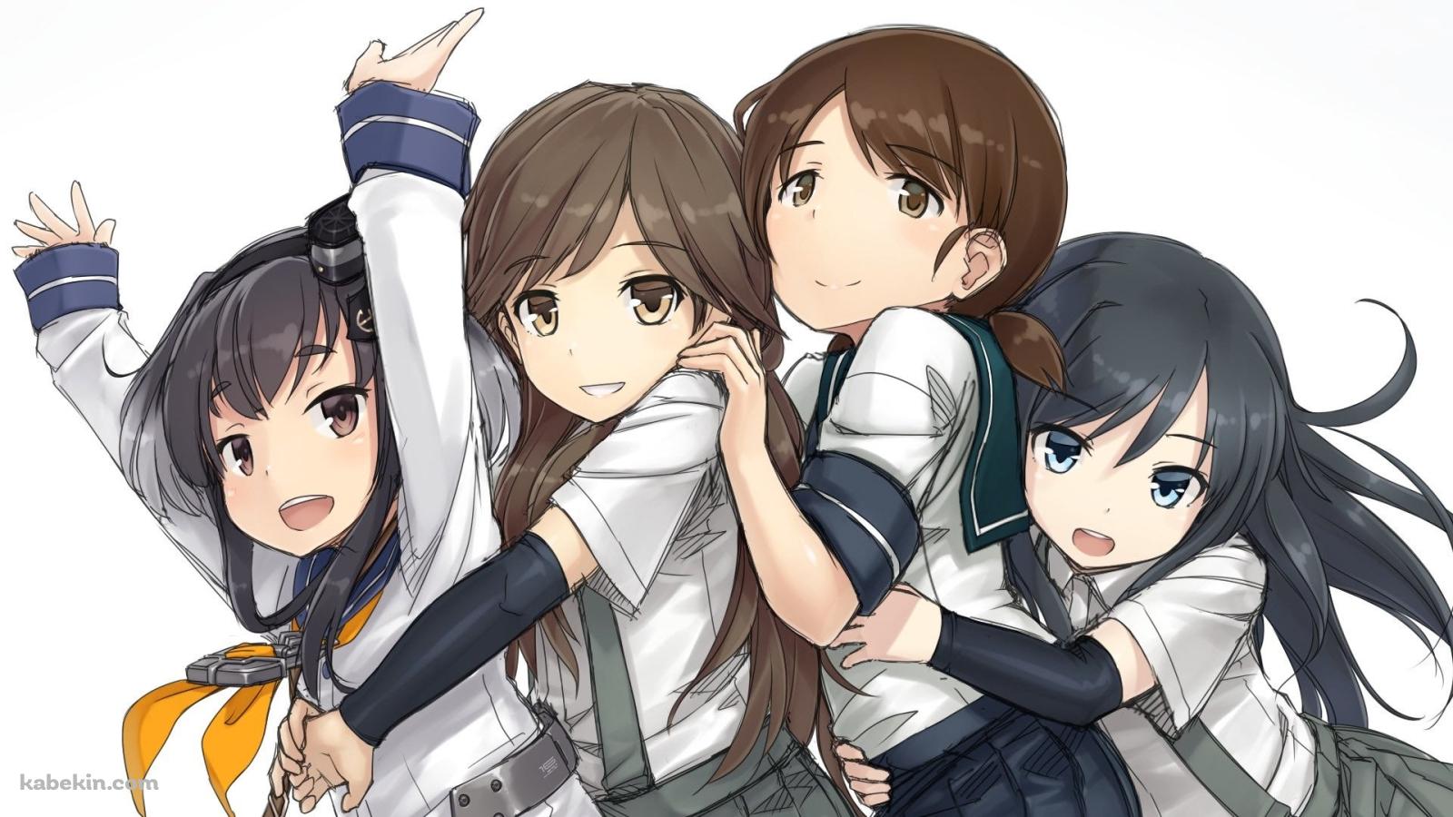 艦これ 艦隊これくしょん 制服を着た艦娘の壁紙(1600px x 900px) 高画質 PC・デスクトップ用