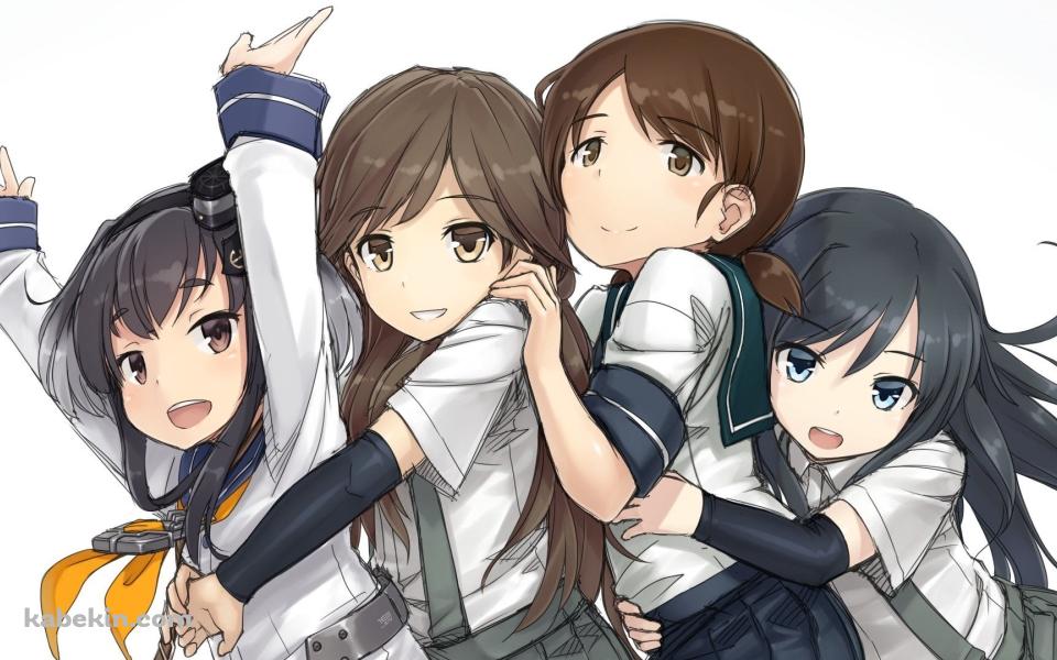 艦これ 艦隊これくしょん 制服を着た艦娘の壁紙(960px x 600px) 高画質 PC・デスクトップ用