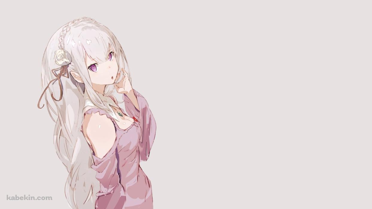 Re:ゼロから始める異世界生活 かわいいエミリアの壁紙(1242px x 698px) 高画質 PC・デスクトップ用