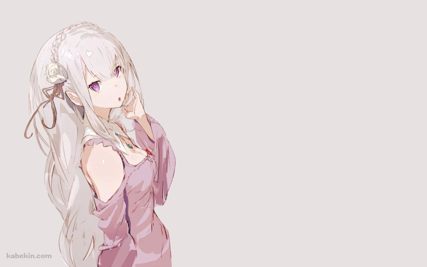 Re:ゼロから始める異世界生活 かわいいエミリアの壁紙(1440px x 900px) 高画質 PC・デスクトップ用