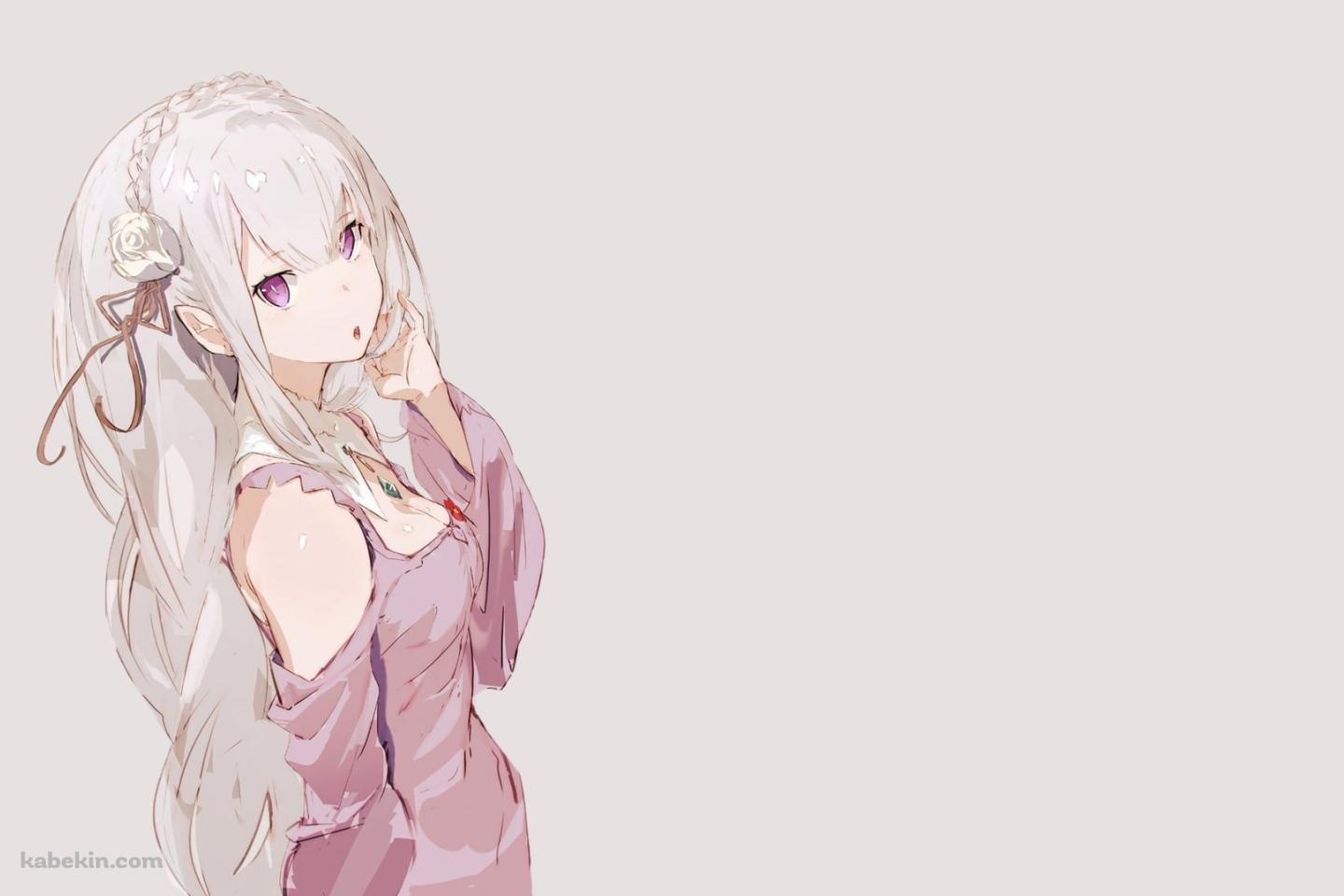 Re:ゼロから始める異世界生活 かわいいエミリアの壁紙(1440px x 960px) 高画質 PC・デスクトップ用