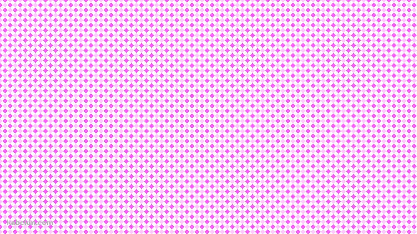 ピンクの菱形のパターンの壁紙(1366px x 768px) 高画質 PC・デスクトップ用