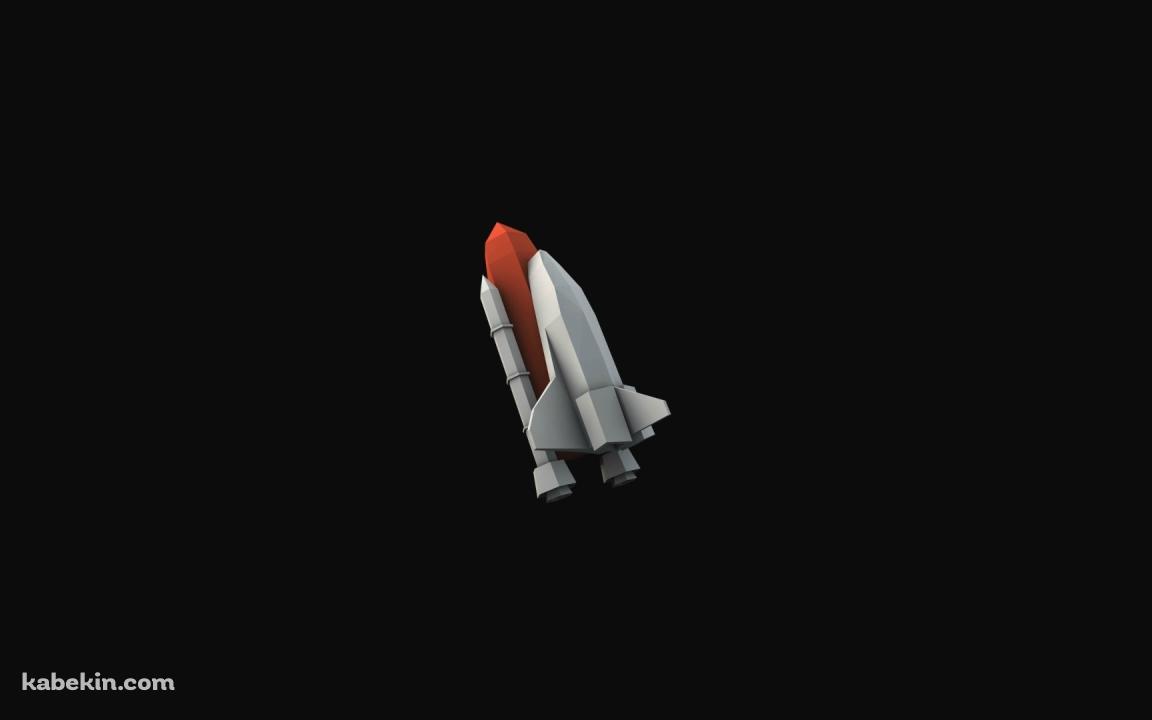 ミニマル スペースシャトルのアートの壁紙(1152px x 720px) 高画質 PC・デスクトップ用