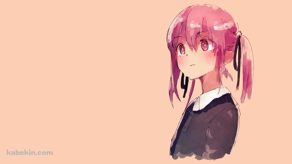 ピンクの髪の女の子 水彩画の壁紙(960px x 540px) 高画質 PC・デスクトップ用