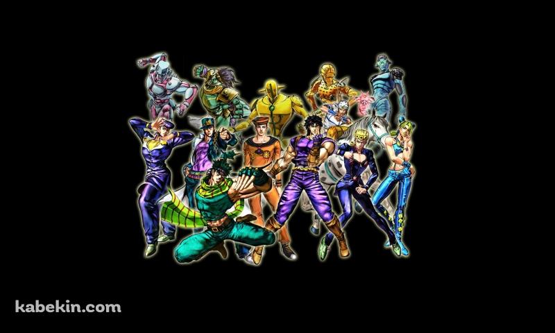 ジョジョ 歴代の主人公とスタンドの壁紙(800px x 480px) 高画質 PC・デスクトップ用