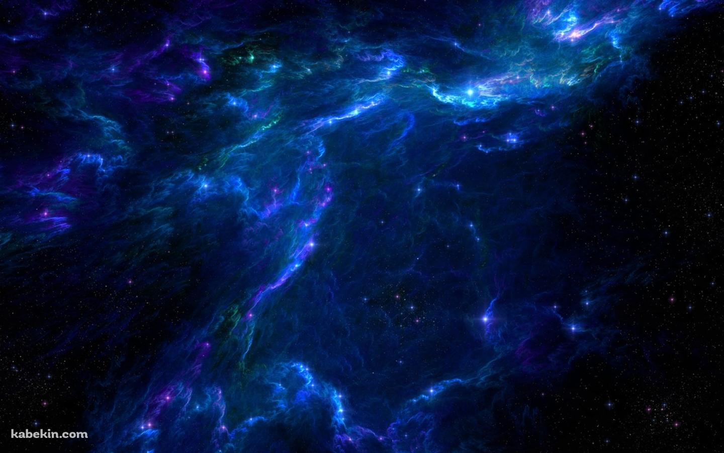 青い星雲の壁紙(1440px x 900px) 高画質 PC・デスクトップ用