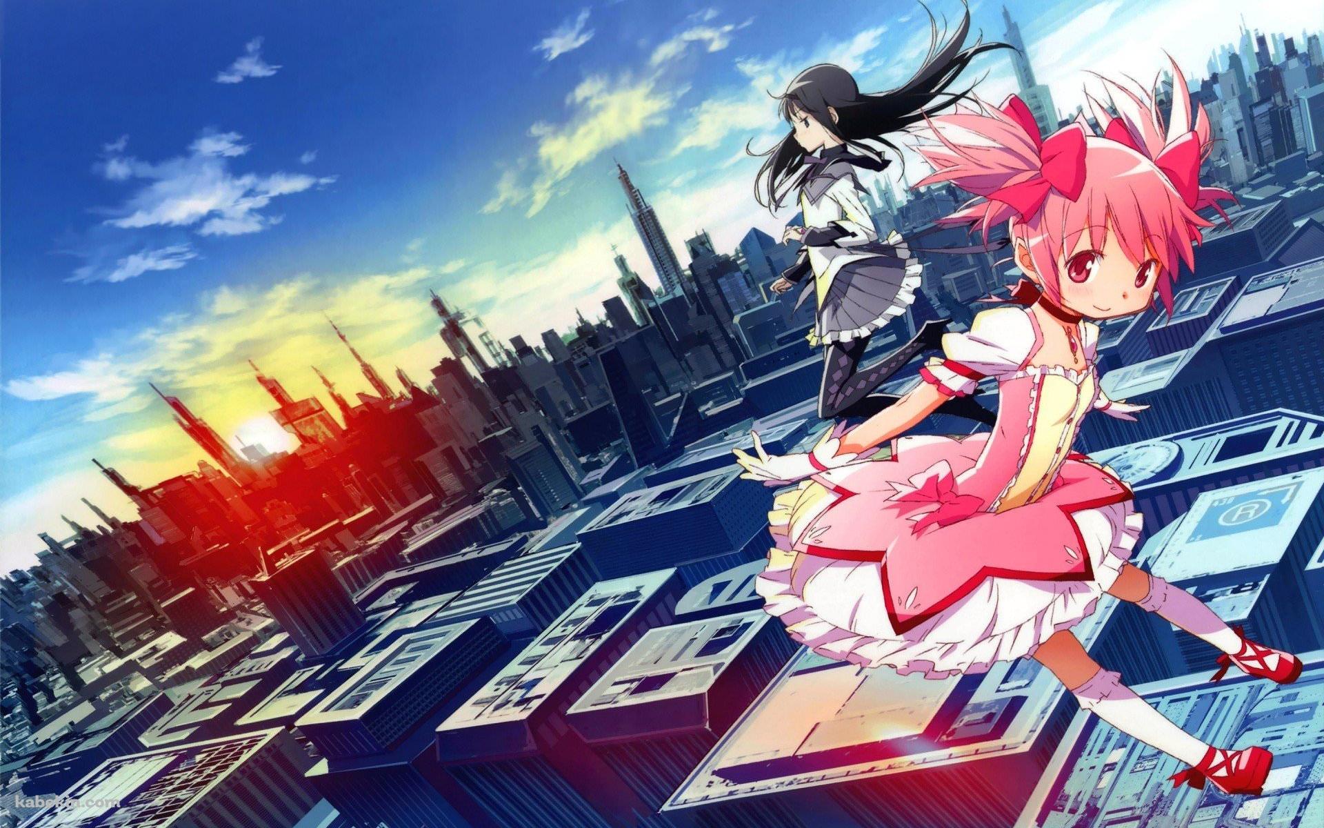 魔法少女まどか☆マギカ  鹿目まどか　暁美ほむらの壁紙(1920px x 1200px) 高画質 PC・デスクトップ用