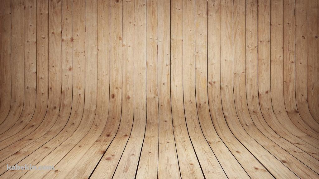 カーブした明るい木の壁紙(1024px x 576px) 高画質 PC・デスクトップ用
