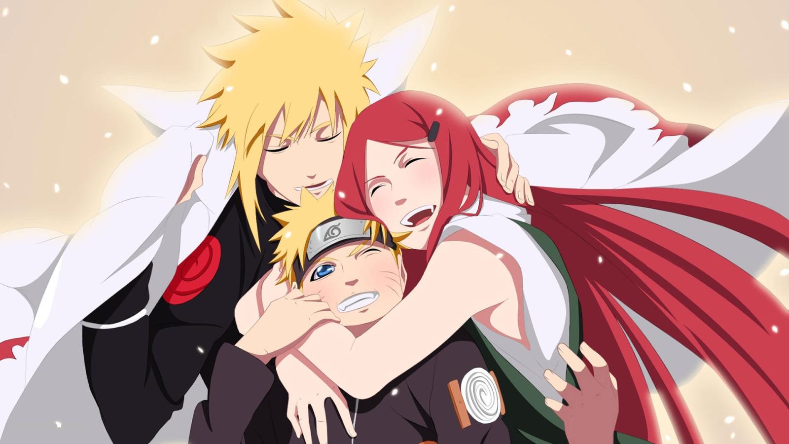 NARUTO ナルト 波風ミナト うずまきクシナの壁紙(1600px x 900px) 高画質 PC・デスクトップ用