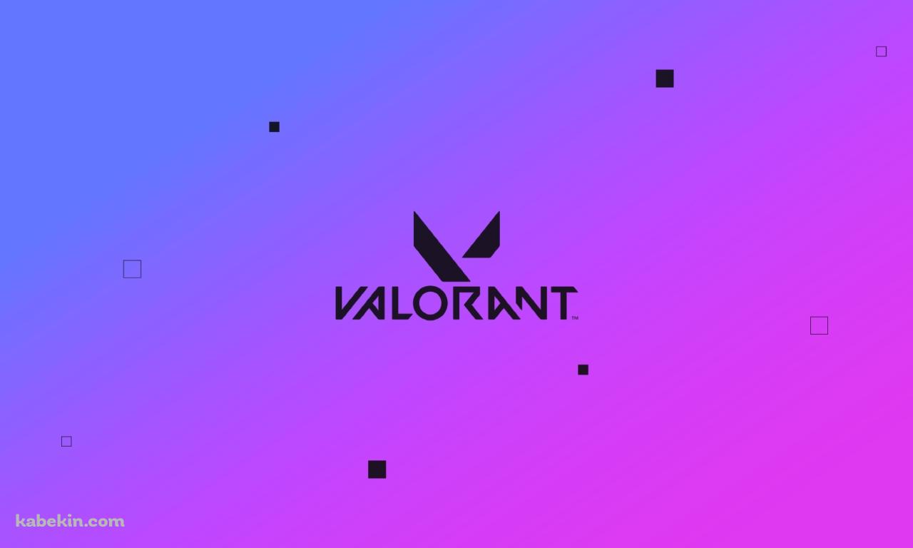 VALORANT 紫 グラデーション ロゴの壁紙(1280px x 768px) 高画質 PC・デスクトップ用