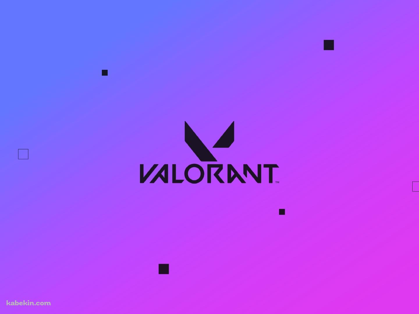VALORANT 紫 グラデーション ロゴの壁紙(1440px x 1080px) 高画質 PC・デスクトップ用