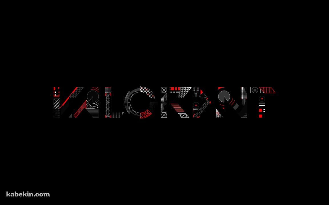 VALORANT ロゴ BLACKの壁紙(1152px x 720px) 高画質 PC・デスクトップ用