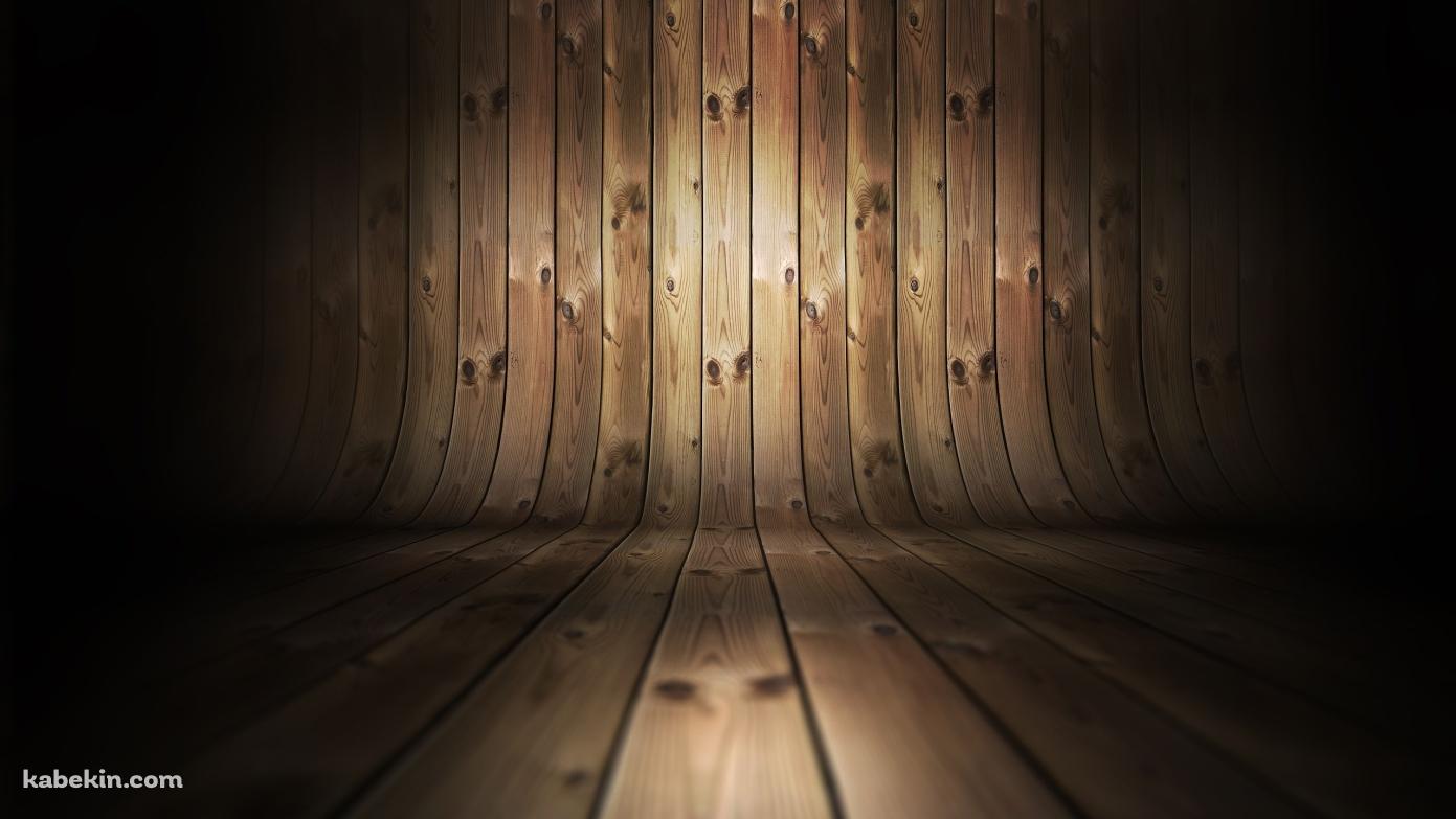 曲がったダークブラウンの木の壁紙(1391px x 783px) 高画質 PC・デスクトップ用