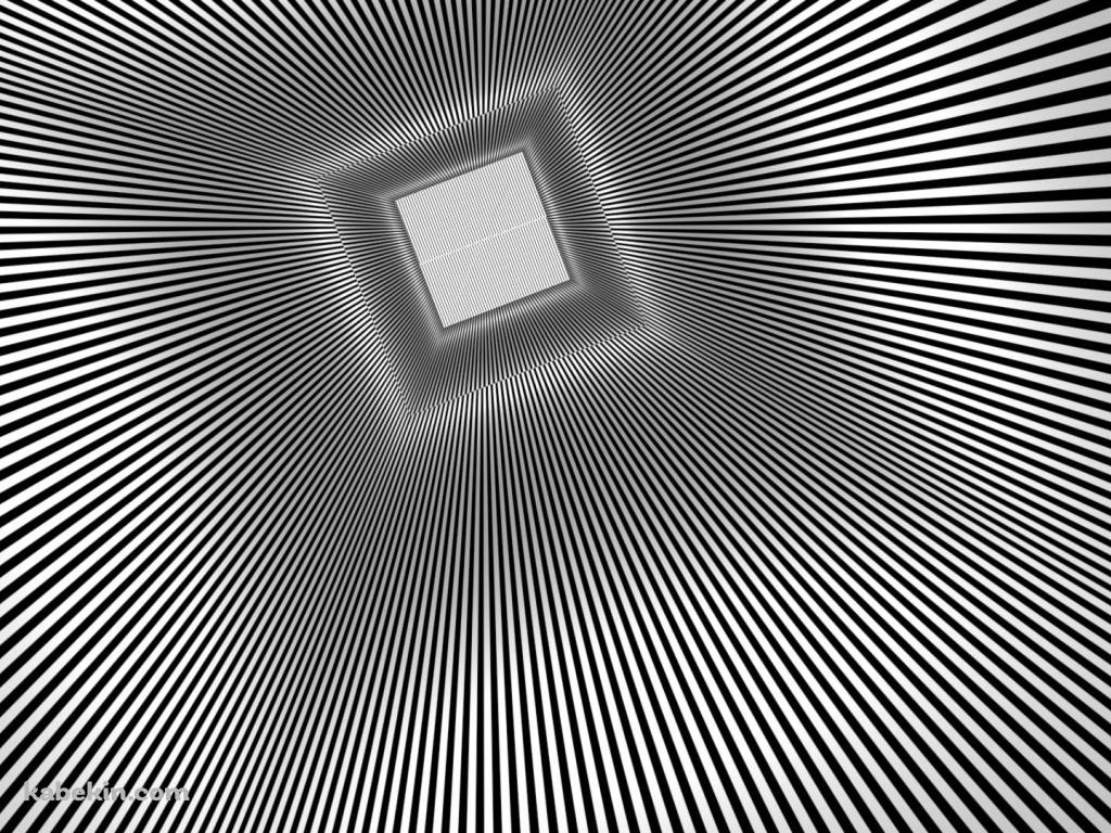 視覚効果 奥行きのある四角の壁紙(1024px x 768px) 高画質 PC・デスクトップ用