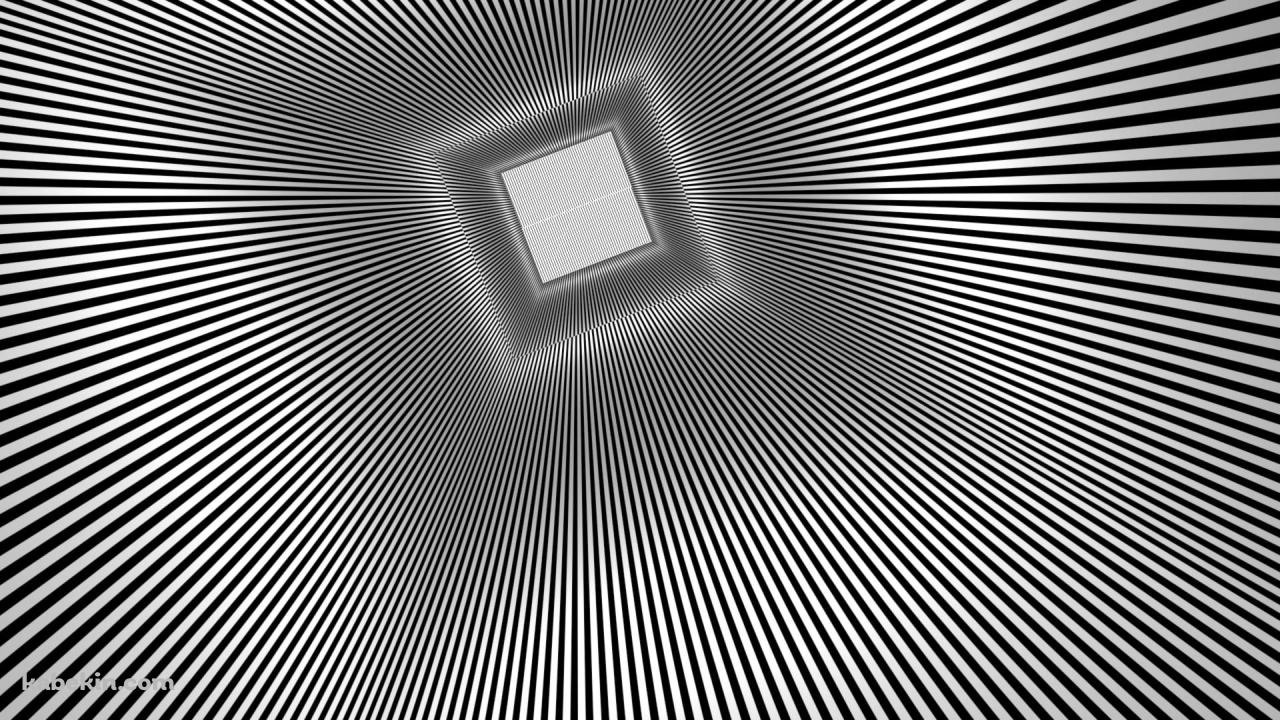 視覚効果 奥行きのある四角の壁紙(1280px x 720px) 高画質 PC・デスクトップ用