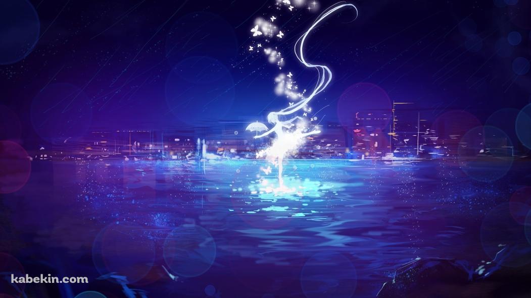 初音ミク ウォーターダンスの壁紙(1051px x 591px) 高画質 PC・デスクトップ用