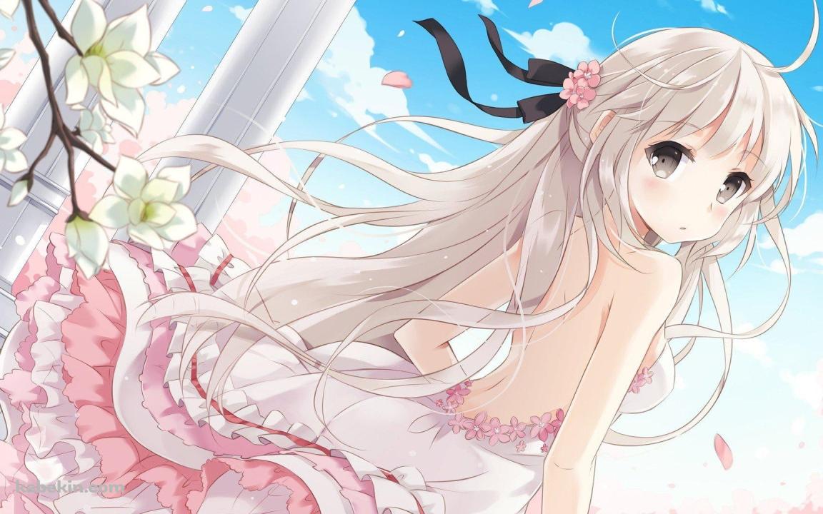 ピンクのドレスを着た女の子の壁紙(1152px x 720px) 高画質 PC・デスクトップ用