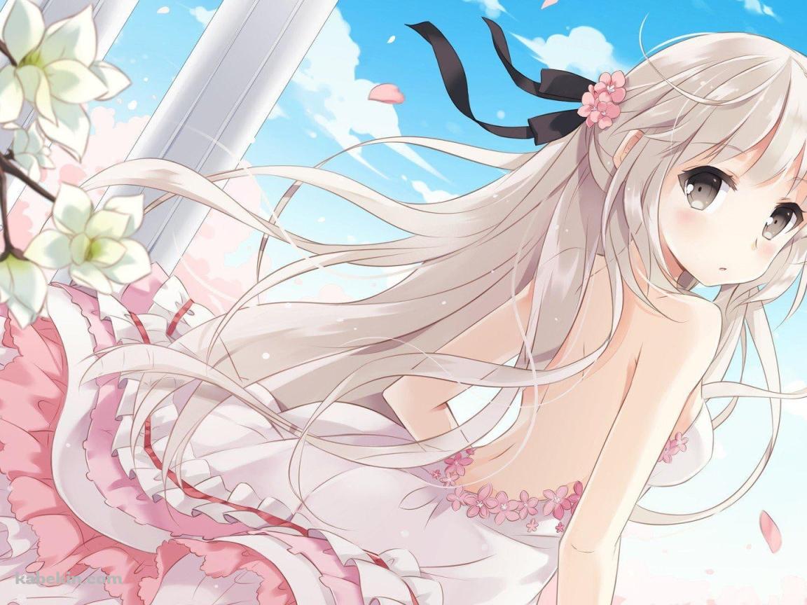 ピンクのドレスを着た女の子の壁紙(1152px x 864px) 高画質 PC・デスクトップ用
