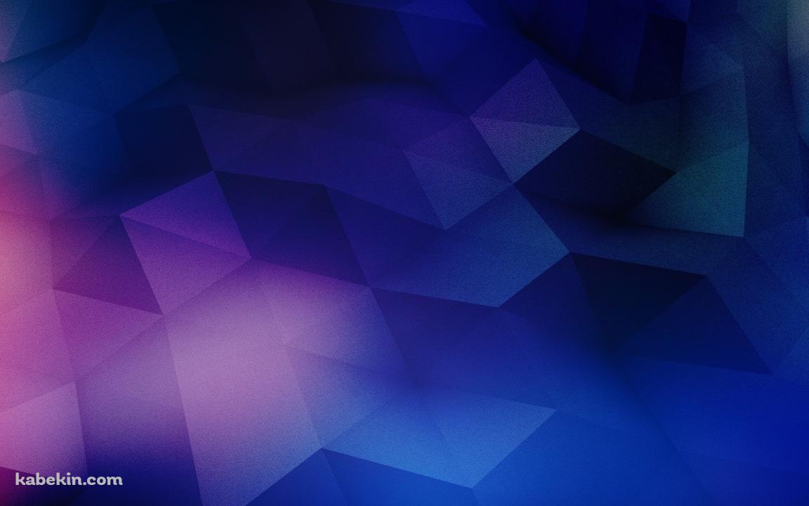 青と紫のポリゴンパターンの壁紙(1152px x 720px) 高画質 PC・デスクトップ用