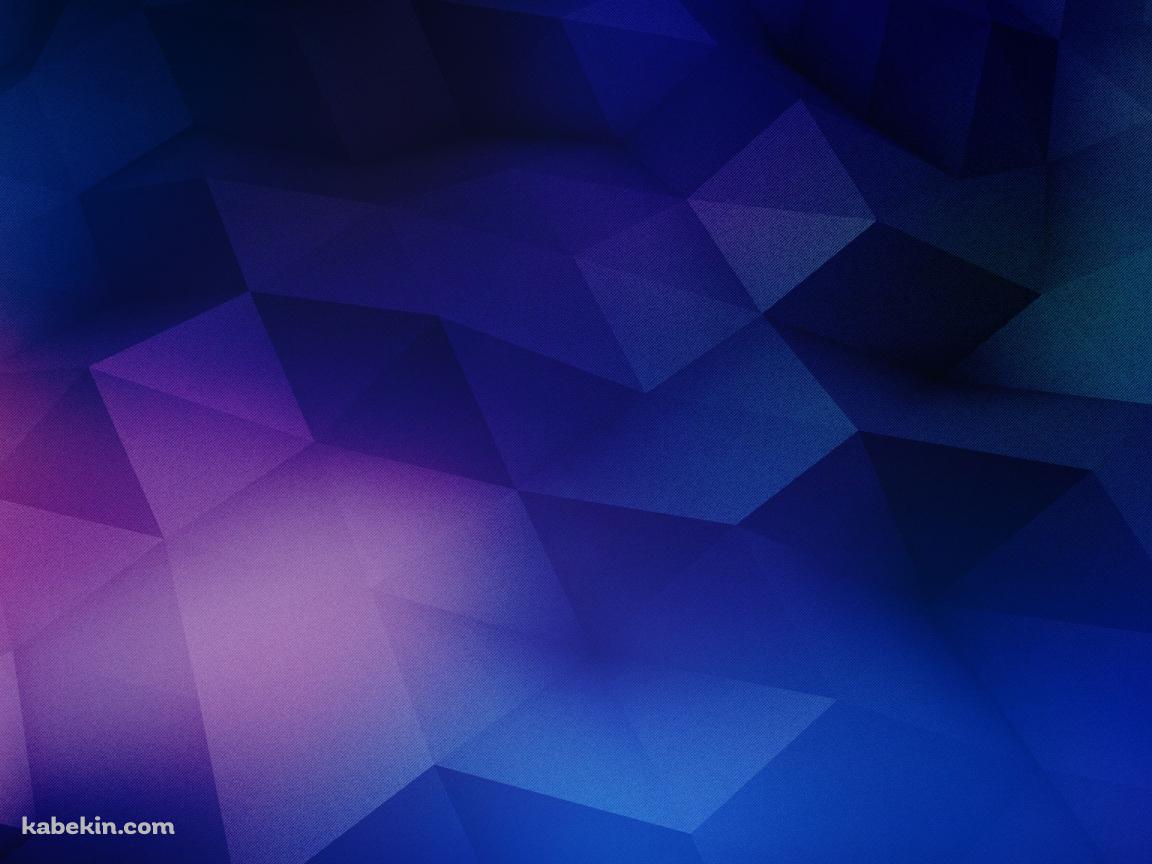 青と紫のポリゴンパターンの壁紙(1152px x 864px) 高画質 PC・デスクトップ用