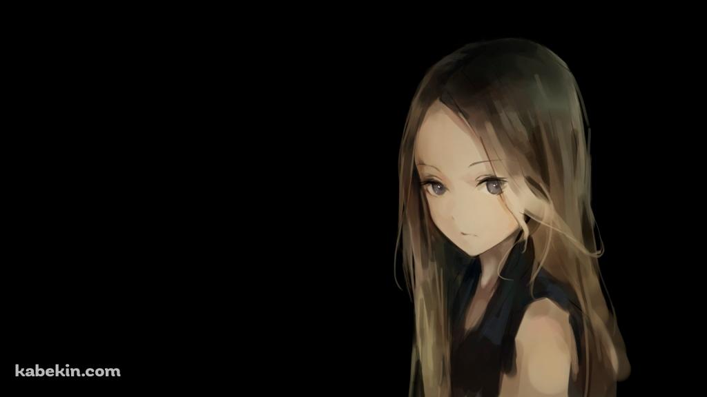 陰のあるブロンドの少女の壁紙(1024px x 576px) 高画質 PC・デスクトップ用