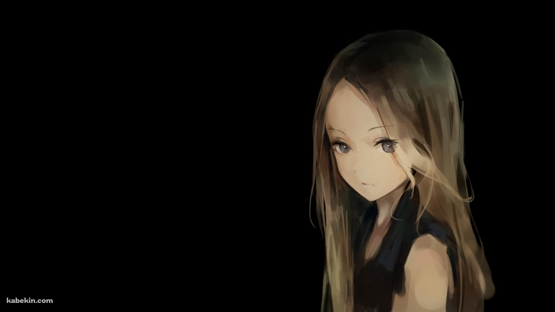 陰のあるブロンドの少女の壁紙(1829px x 1029px) 高画質 PC・デスクトップ用
