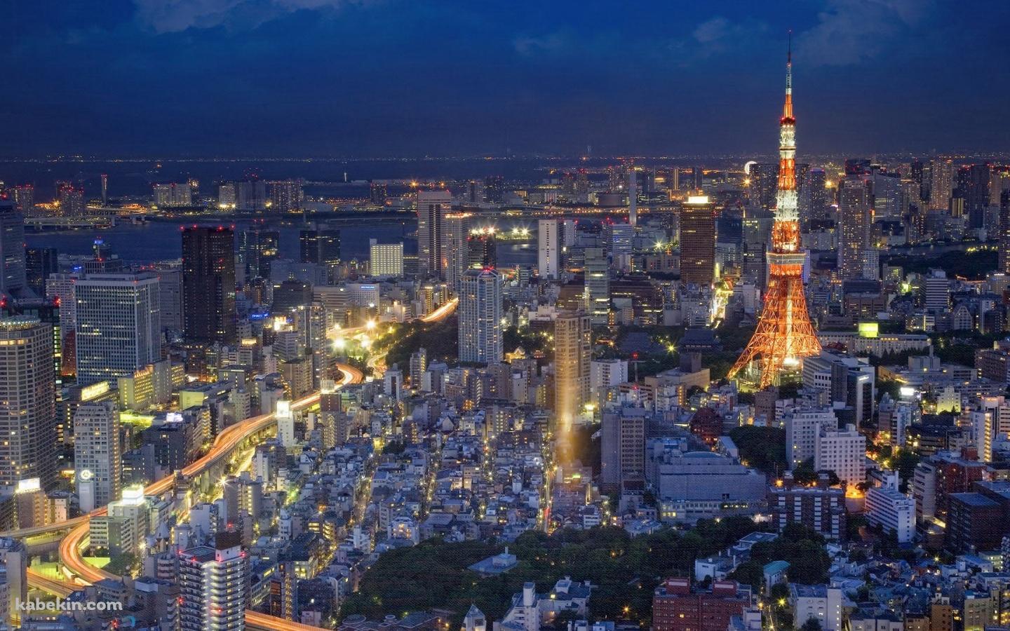 東京 夜景の壁紙(1440px x 900px) 高画質 PC・デスクトップ用