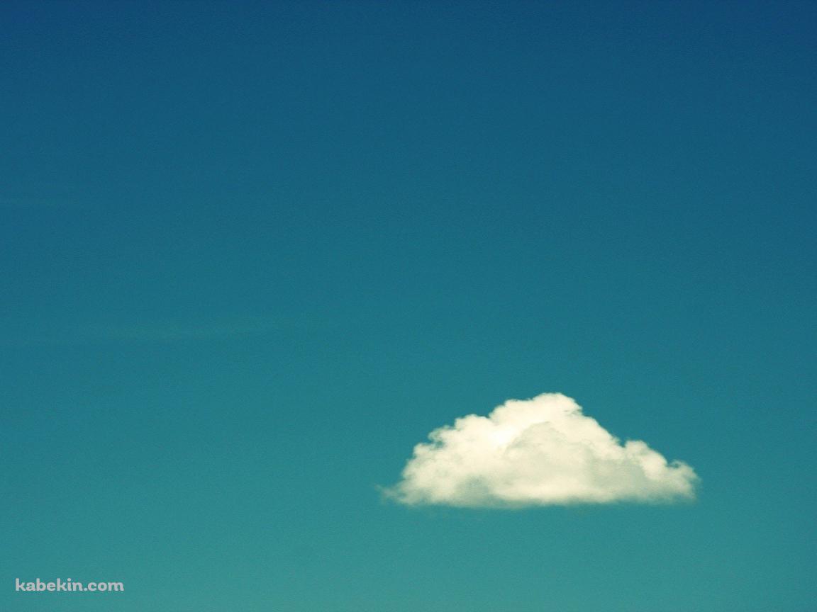 青い空、雲1つの壁紙(1152px x 864px) 高画質 PC・デスクトップ用