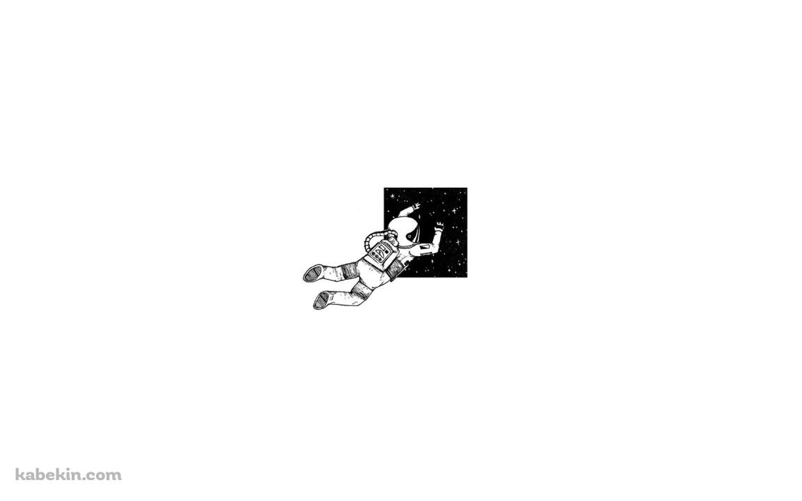 宇宙飛行士のイラストの壁紙(1152px x 720px) 高画質 PC・デスクトップ用