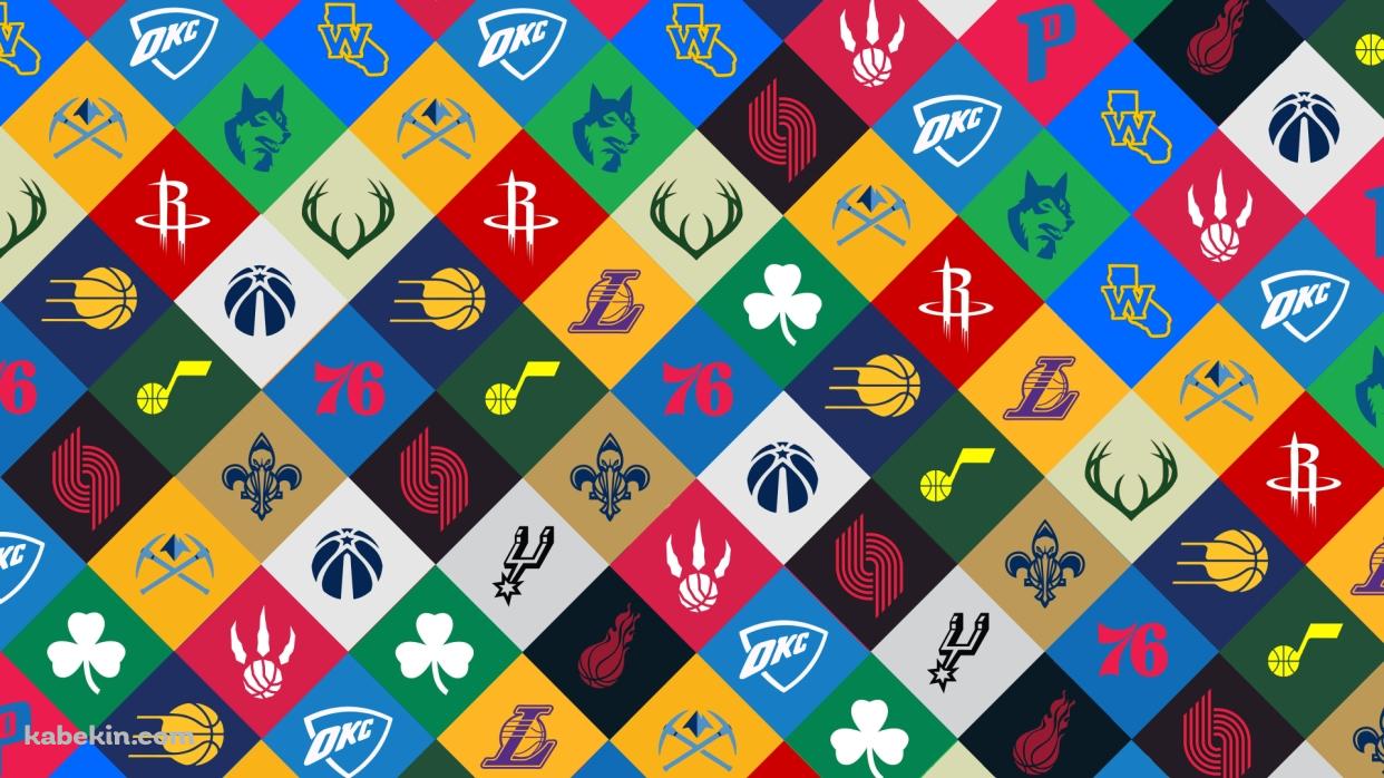 バスケ NBAのチームのロゴの壁紙(1242px x 698px) 高画質 PC・デスクトップ用