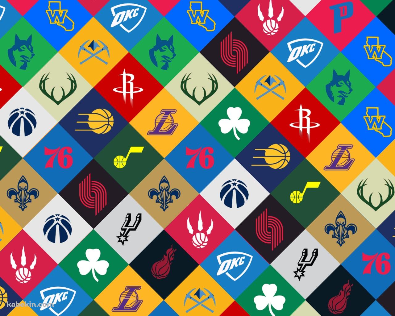 バスケ NBAのチームのロゴの壁紙(1280px x 1024px) 高画質 PC・デスクトップ用