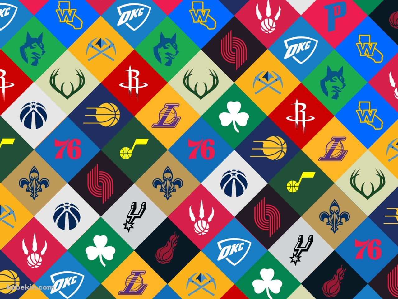 バスケ NBAのチームのロゴの壁紙(1280px x 960px) 高画質 PC・デスクトップ用