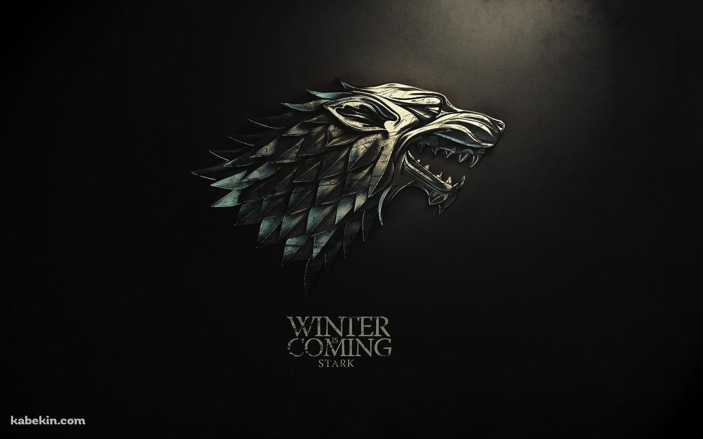Winter is coming 冬来たる スターク家 ゲーム・オブ・スローンズの壁紙(1440px x 900px) 高画質 PC・デスクトップ用