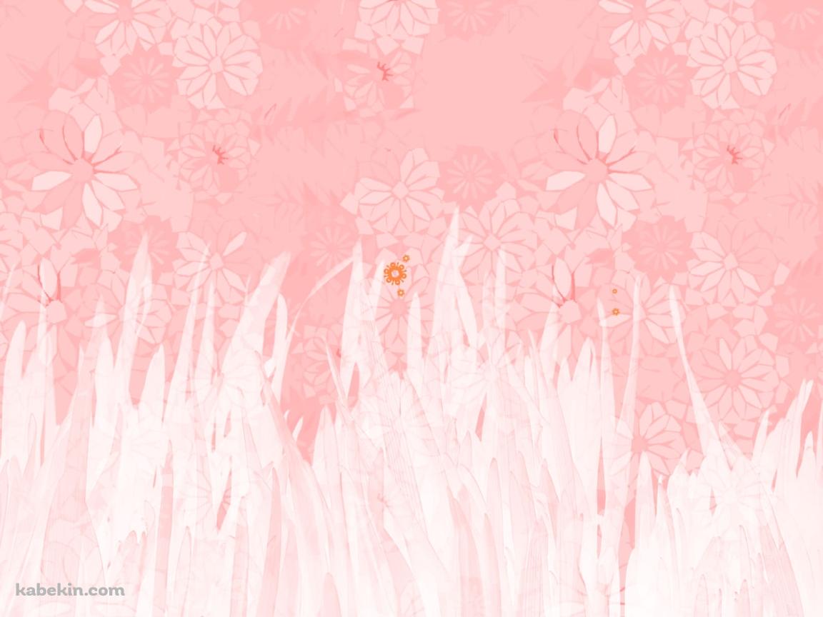 ピンク 花 フラワー 水彩の壁紙(1152px x 864px) 高画質 PC・デスクトップ用