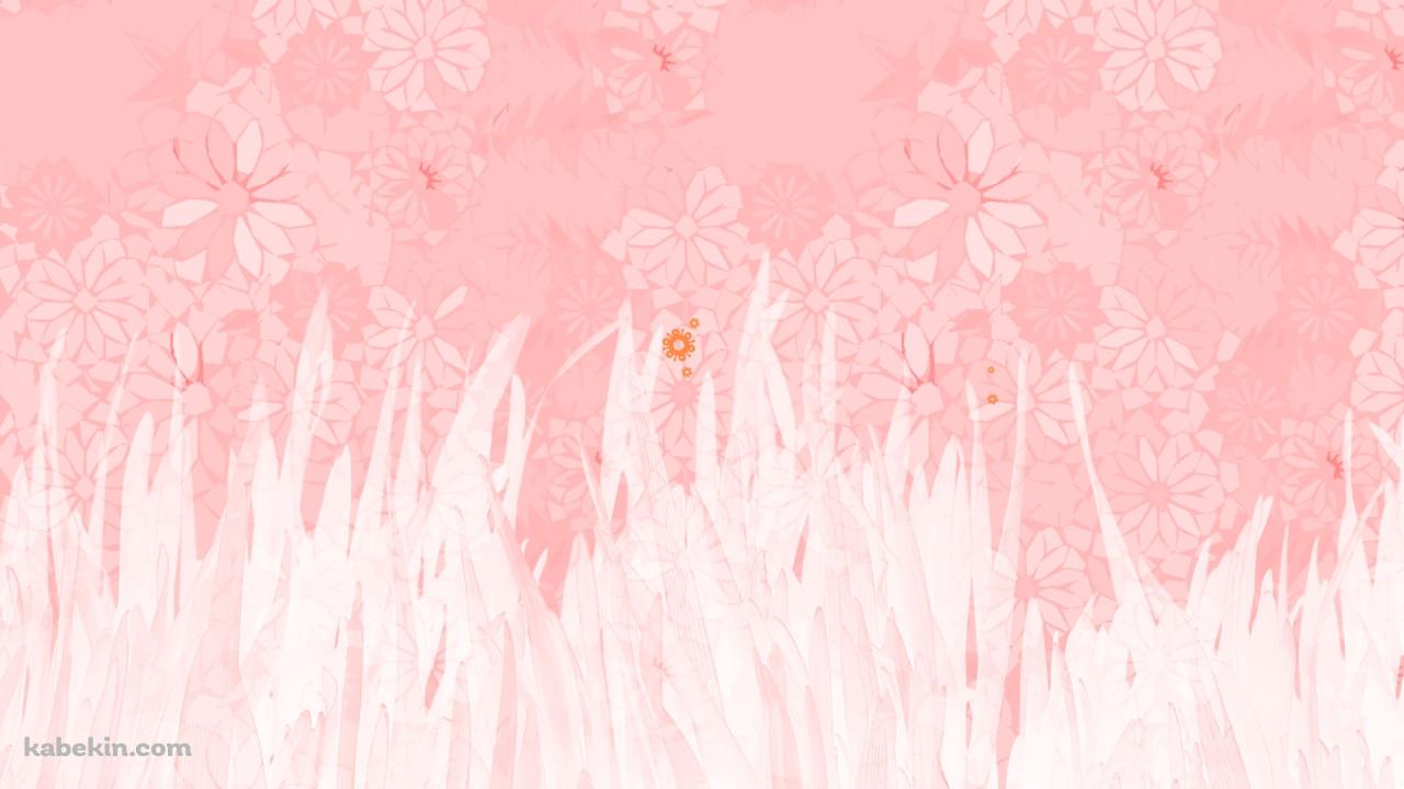 ピンク 花 フラワー 水彩の壁紙(1280px x 720px) 高画質 PC・デスクトップ用