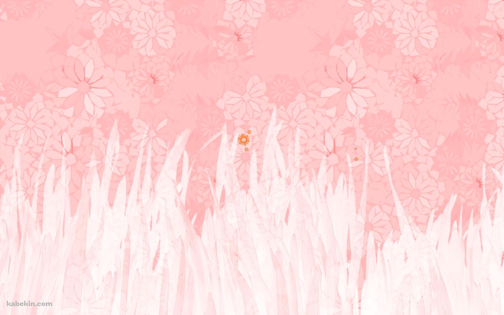 ピンク 花 フラワー 水彩の壁紙(1680px x 1050px) 高画質 PC・デスクトップ用