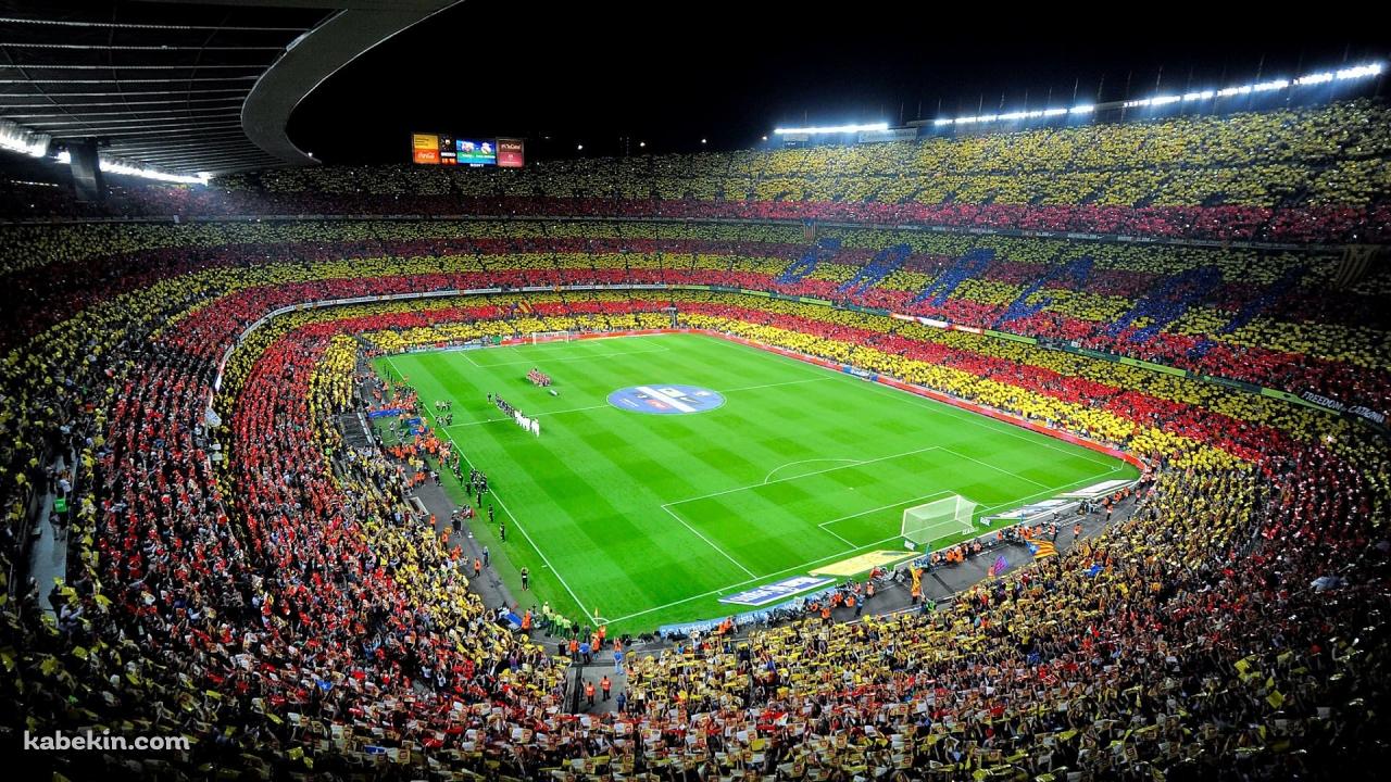 スペイン バルサ カンプ・ノウ サッカースタジアムの壁紙(1280px x 720px) 高画質 PC・デスクトップ用
