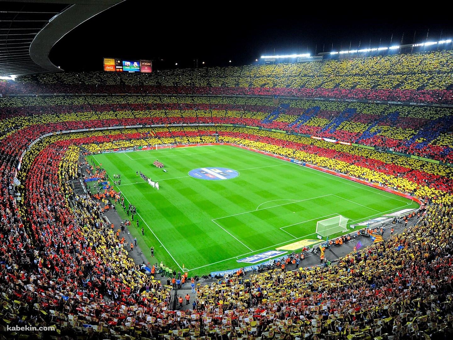 スペイン バルサ カンプ・ノウ サッカースタジアムの壁紙(1440px x 1080px) 高画質 PC・デスクトップ用