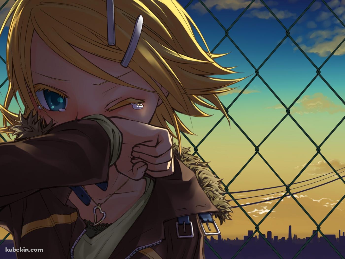 泣く鏡音リンの壁紙(1400px x 1050px) 高画質 PC・デスクトップ用