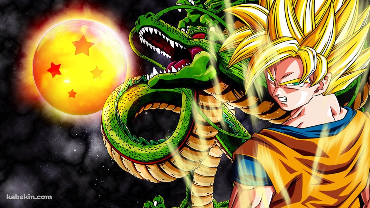 ドラゴンボール シェンロン スーパーサイヤ人の壁紙(1242px x 698px) 高画質 PC・デスクトップ用