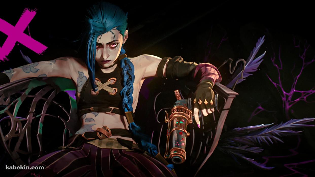 Jinx League of Legendsの壁紙(1242px x 698px) 高画質 PC・デスクトップ用