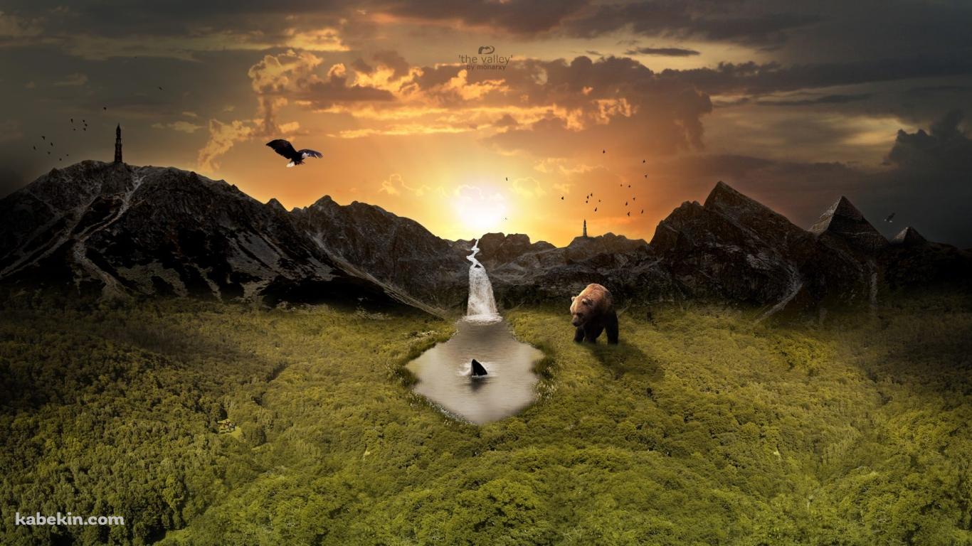Valleyの壁紙(1366px x 768px) 高画質 PC・デスクトップ用