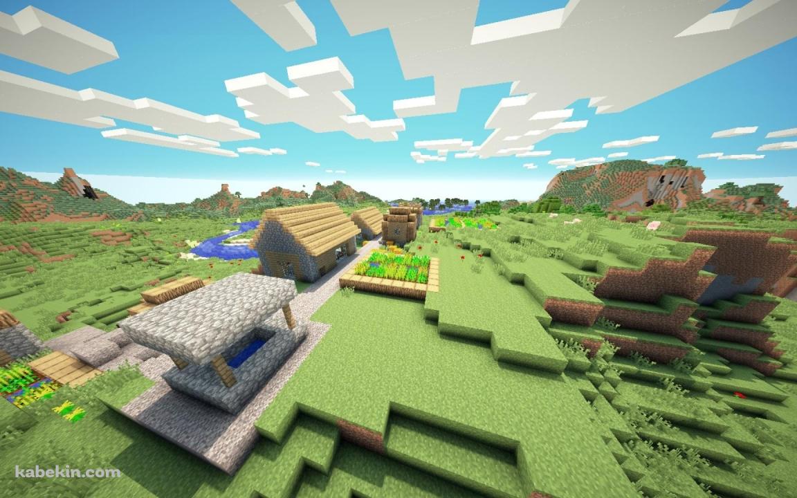 マインクラフト 村 マイクラの壁紙(1152px x 720px) 高画質 PC・デスクトップ用