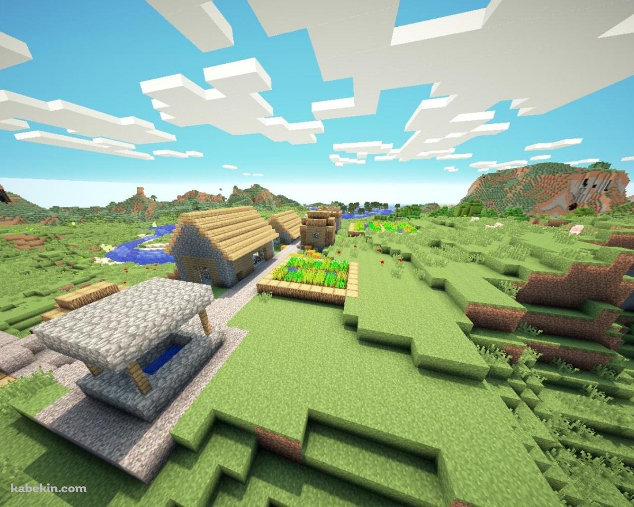 マインクラフト 村 マイクラの壁紙(1280px x 1024px) 高画質 PC・デスクトップ用