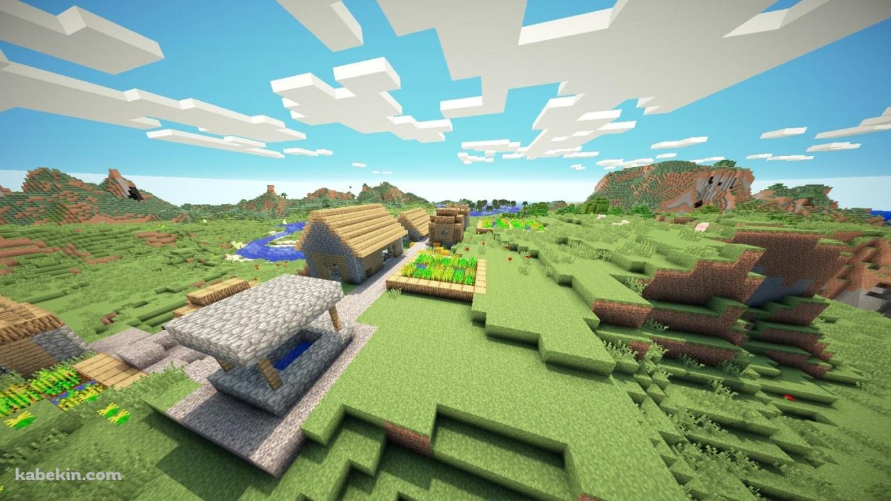 マインクラフト 村 マイクラの壁紙(1280px x 720px) 高画質 PC・デスクトップ用
