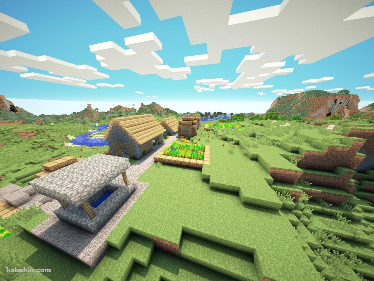 マインクラフト 村 マイクラの壁紙(1280px x 960px) 高画質 PC・デスクトップ用